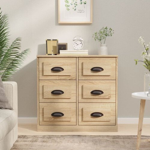  Komoda sonoma hrast 70x35,5x67,5 cm inženirski les Cene