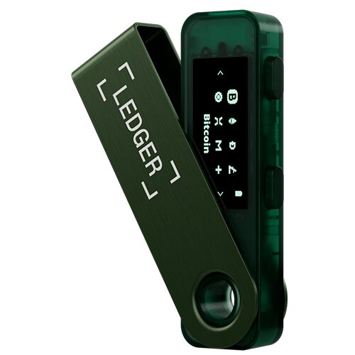 Ledger Nano S Plus, denarnica za Bitcoin in druge kriptovalute, Emerald Green, (21569680) Cene