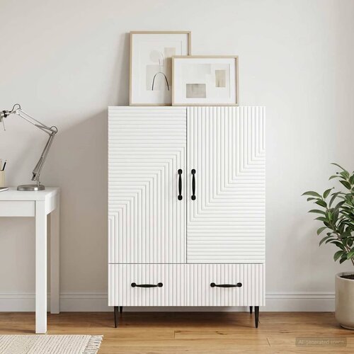  Kreveta s ladicama Bijela visokog sjaja 66 x 34,5 x 95 cm Cijene