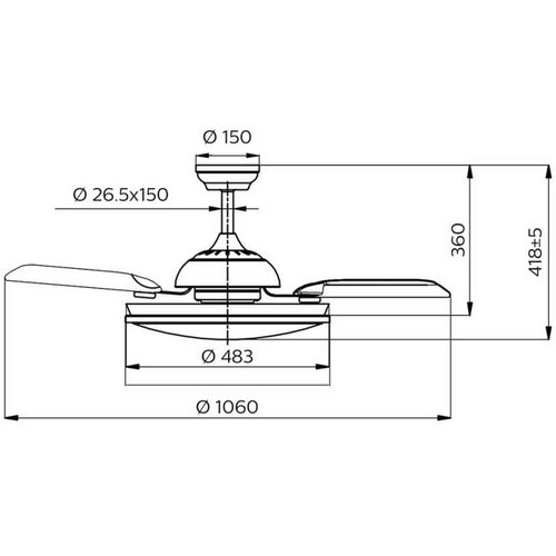  Philips-LED Plafonska svetiljka sa ventilatorom LED/35W/230V 5500/4000/2700K + daljinski upravljač, zlatna Slike