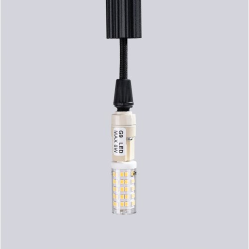 Sollux Lighting Sollux SL.1338 - Luster na sajli ARCHE 1xG9/8W/230V crna Slike