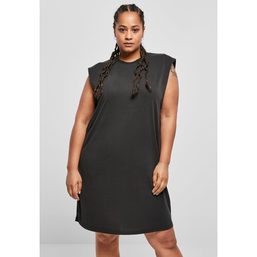 Urban Classics Women&amp;#039;s dress with padded shoulders black Slike