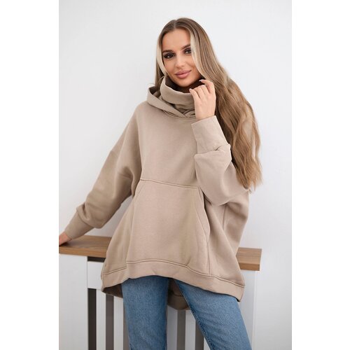Kesi Oversize insulated sweatshirt light beige Cene