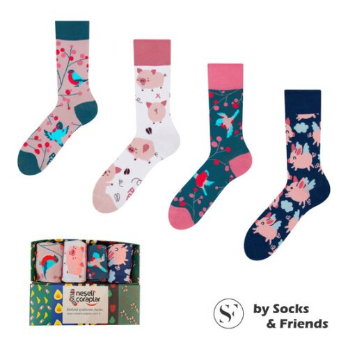Socks set čarapa za devojčice 4/1 piggy and twitty ( 3432 ) Slike