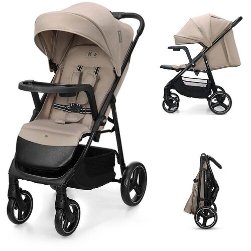 Kinderkraft KOLICA ZA BEBE SA TACNOM TRIG 3 BEIGE Slike