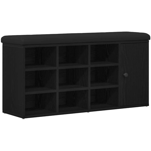  Klupa za pohranu Crni hrast 102 x 32 x 50 cm Konstruirano drvo Slike