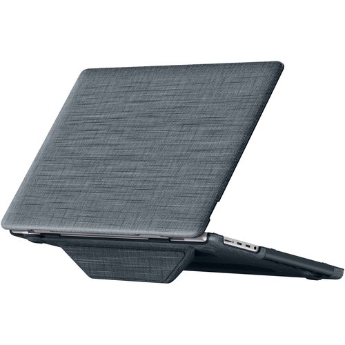 AVIZAR Etui za MacBook Pro 16&amp;quot; iz blaga s zložljivim magnetnim stojalom, Temno siva, (5000064141) Slike