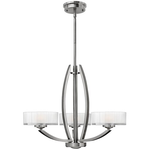 Elstead Lighting Elstead Meridian Večkraki lestenec, 3-kraki, svetlo brušen nikelj, G9, (22099743) Cene