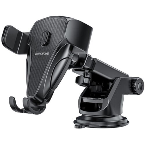 Univerzalni auto držač nosač za mobitel BOROFONE BH38 Magic bay one button center console car black Cijene