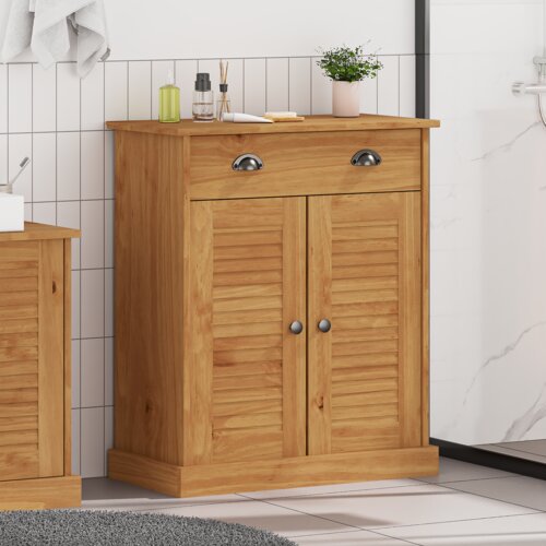 vidaXL Kupaonski ormar boja meda 68 x 34 x 80 cm Masivna borovina Cijene