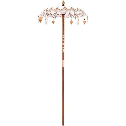 vidaXL Balineški Parasol Ostalo Krema x 260 cm Pamuk i čvrsto drvo Cene