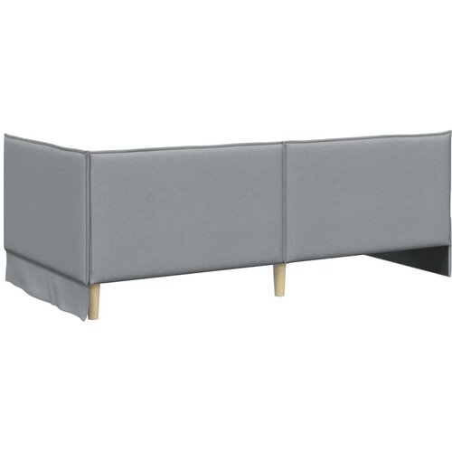  Kutni krevetni okvir s madracem 2 kom. Svijetlo siva Svjetlosiva 100 x 200 cm Slike