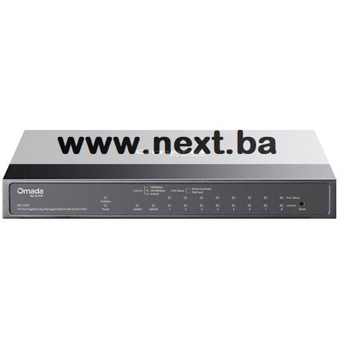 Switch TP-Link Omada ES210GP 10-Port Gb Easy Managed 8-Port Poe+ 63W Cijene