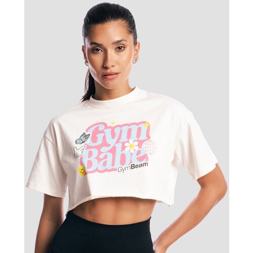 GymBeam Ženska majica GymBabe Cream Cijene