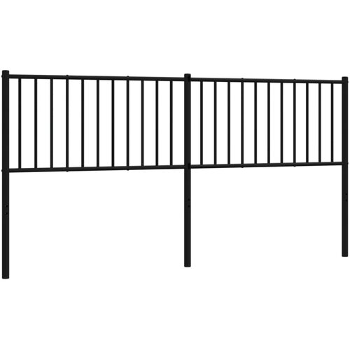 Maison Chic kovinsko posteljno vzglavje - vzglavna omarica - nočna omarica črno 180 cm, (21704822) Slike