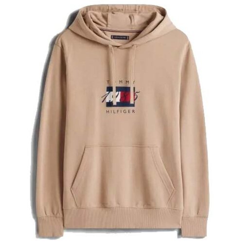 Tommy Hilfiger LINEAR FLAG GRAPHIC HOOD Smeđa Slike