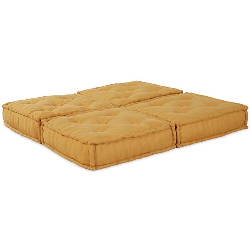  Modularni kauč 2 pcs Žuta 70 x 70 x 36 cm tkanina Slike