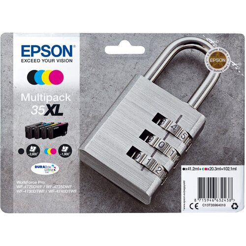 Epson Komplet Kartu&amp;scaron; 35XL (C13T35864010) (BK/C/M/Y), original Slike