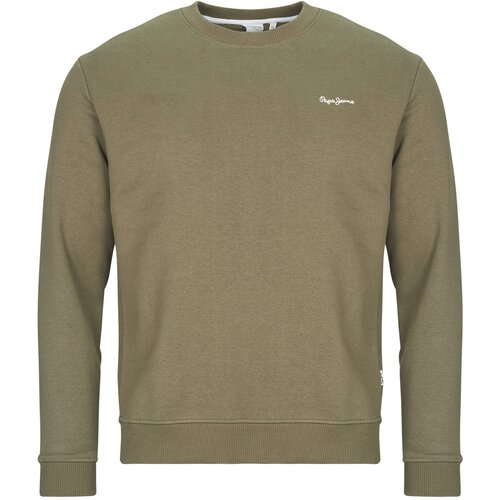 PepeJeans Puloverji MACBETH SMALL LOGO PLAIN CREW Kaki Slike
