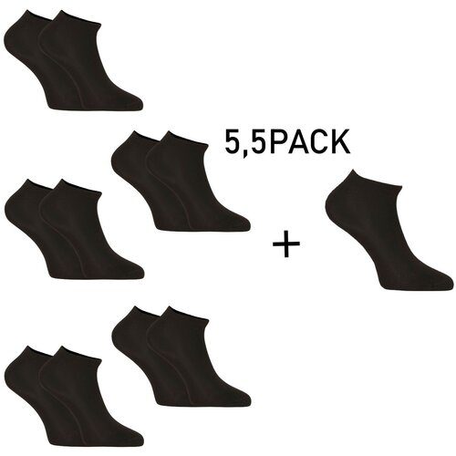 Nedeto 5.5PACK Socks Low Bamboo Black Slike