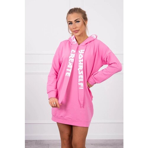 Kesi Dress with hood Oversize light pink Cene