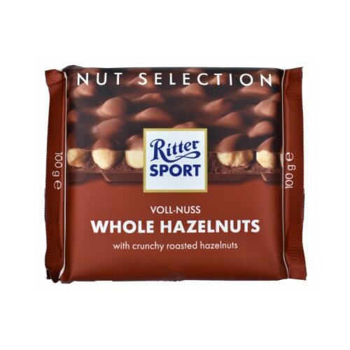 Ritter čokolada whole hazelnuts 100G Slike