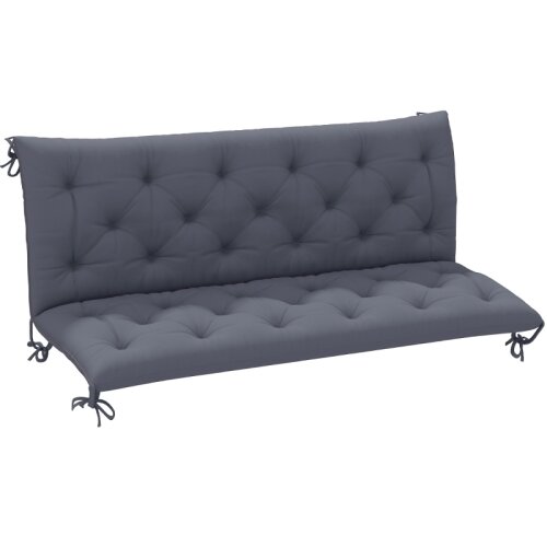 Nesta 3-sitzer Bankauflage 150 x 98 x 8 cm, Sitzkissen mit B&amp;auml;ndern, f&amp;uuml;r Innen &amp;amp; Au&amp;szlig;en, (5000505091) Slike
