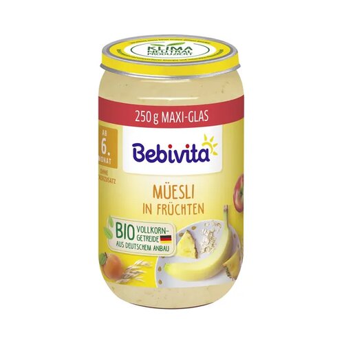 Bebivita Bio otroška hrana - muesli s sadjem Cene