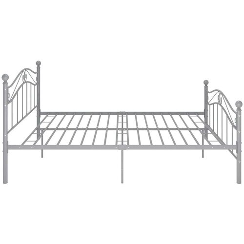  Za krevet sivi metalni 200 x 200 cm Slike