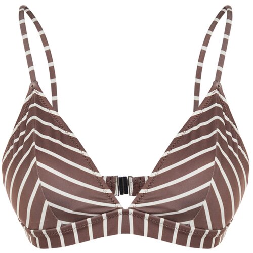 Trendyol Bikini Top - Brown - Striped Slike