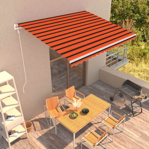 Tenda na automatsko uvlačenje 400 x 300 cm narančasto-smeđa Cene