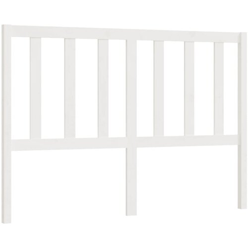 Maison Chic posteljno vzglavje - vzglavna omarica - nočna omarica belo 146x4x100 cm trdna borovina, (21706322) Slike