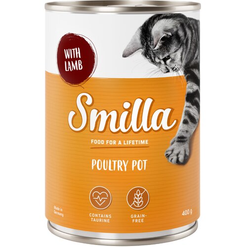  Varčno pakiranje Smilla perutninski lonček 24 x 400 g - Mehka perutnina z jagnjetino Cijene