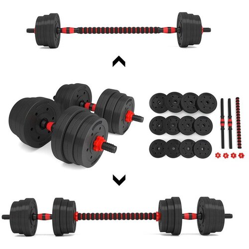  Sgp20 kompozitni set šipki i bučica 20 kg hms Cene