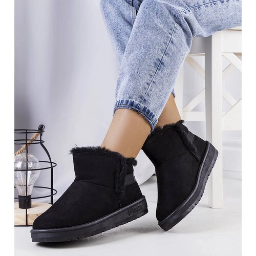 Big Star Black snow boots with fur Cene
