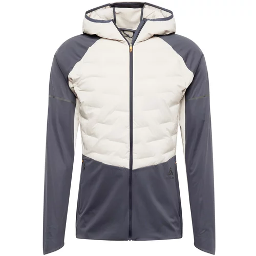 Odlo Sportska jakna 'Zeroweight Insulator' svijetlobež / antracit siva / grafit siva / srebro