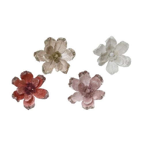  Novogodišnji cvet - magnolia on clip 20cm 629738 - kmg ( 044403 ) Cene