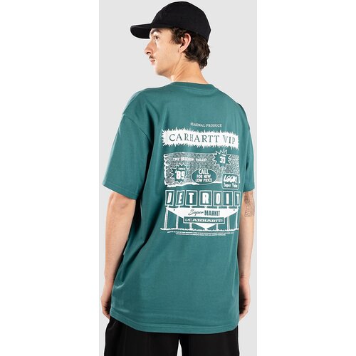 Carhartt WIP Catalogue T-shirt rainforest / white Slike