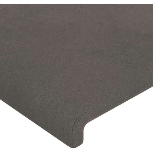  Uzglavlje s u&amp;scaron;ima tamnosivi 103x23x118/128 cm bar&amp;scaron;unasti Slike