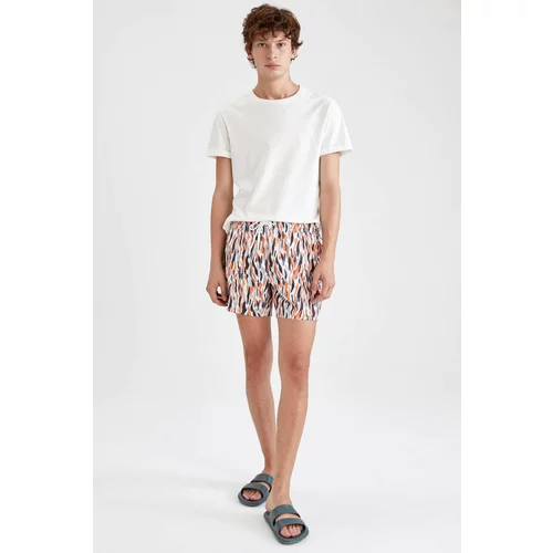 Defacto Patterned Tie Waist Swimming Shorts