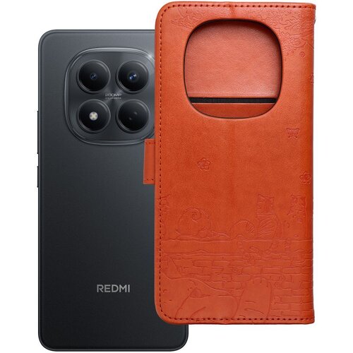 Mezzo Preklopna futrola za Redmi NOTE 15 PRO 5G Book mačke &amp;ndash; smeđe boje Slike