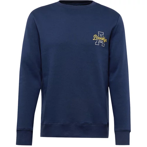 AÉROPOSTALE Sweater majica 'BROOKLYN' mornarsko plava / žuta / bijela