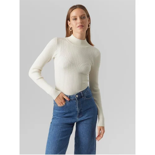 Vero_Moda Women's cream sweater Sally - Women