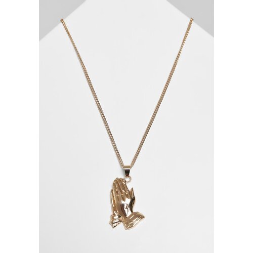 Urban Classics Pray Hands Necklace Gold Slike