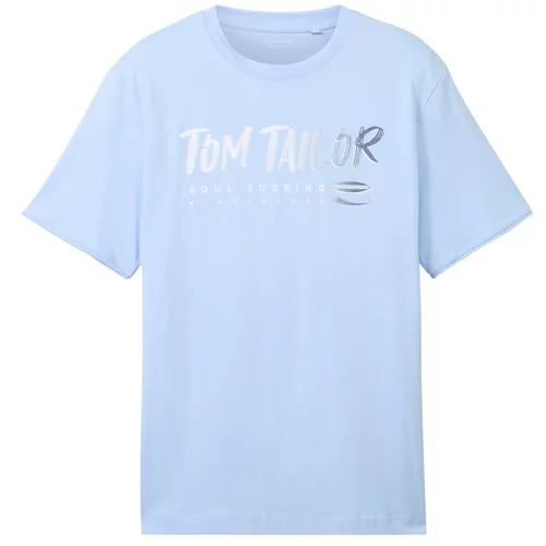 Tom Tailor Majica mornarska / svetlo modra / bela