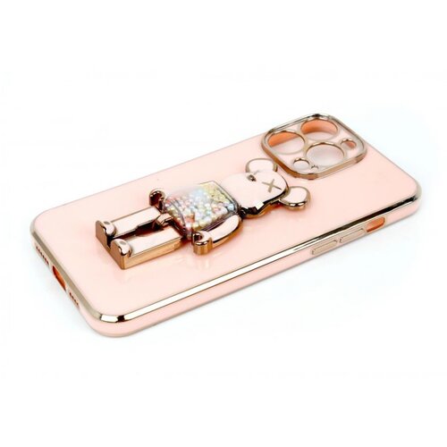  ZA&amp;Scaron;TITNA MASKA TPU FRONDY BEAR IPHON 13 PRO MAX ROSE-GOLD Slike