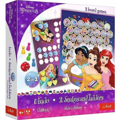 Trefl disney+princeze 2-u-1 dru&scaron;tvena igra: tko se smije zadnji? i zmije i ljestve - Cijene