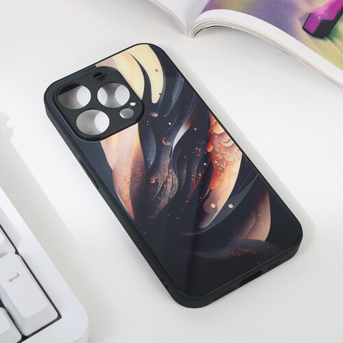  Torbica abstract za iphone 15 pro 6.1 crna Slike