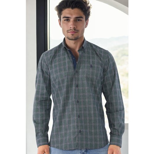Dewberry G711 MEN&amp;#039;S SHIRT-KHAKI-1 Slike
