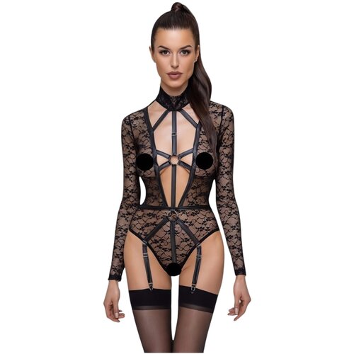 Cottelli Rio Body Long Sleeve Soft Lace 2643227 Black M Cijene
